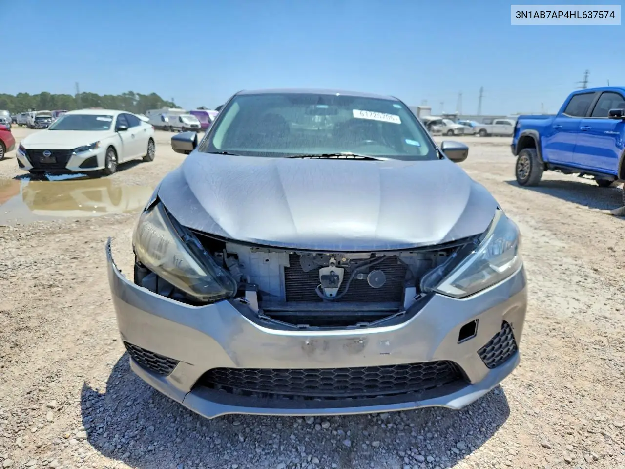 2017 Nissan Sentra Sv VIN: 3N1AB7AP4HL637574 Lot: 61725706