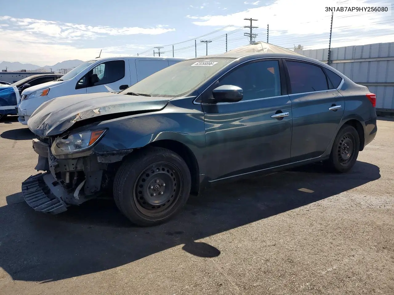 2017 Nissan Sentra Sv VIN: 3N1AB7AP9HY256080 Lot: 62058896