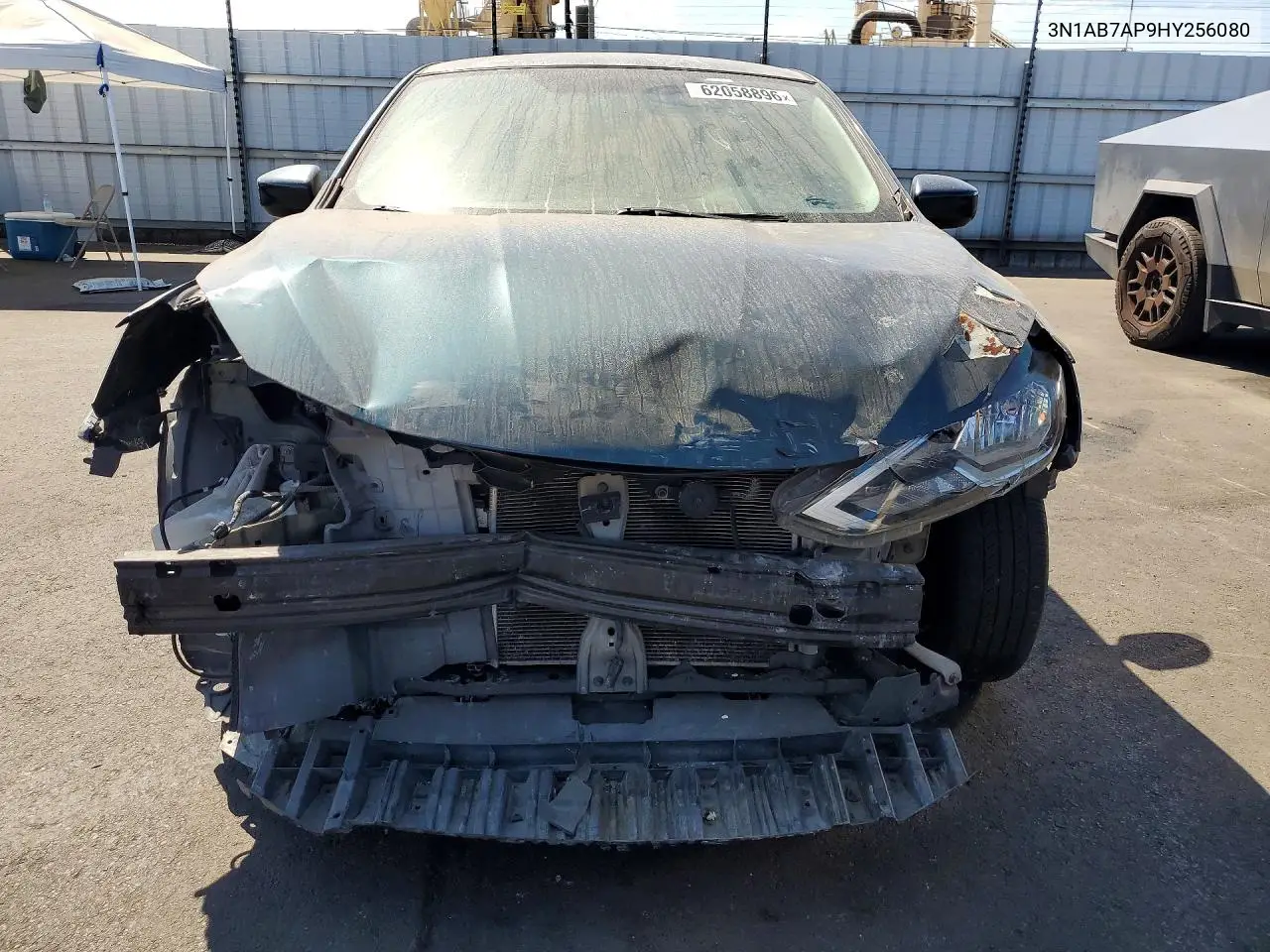 2017 Nissan Sentra Sv VIN: 3N1AB7AP9HY256080 Lot: 62058896