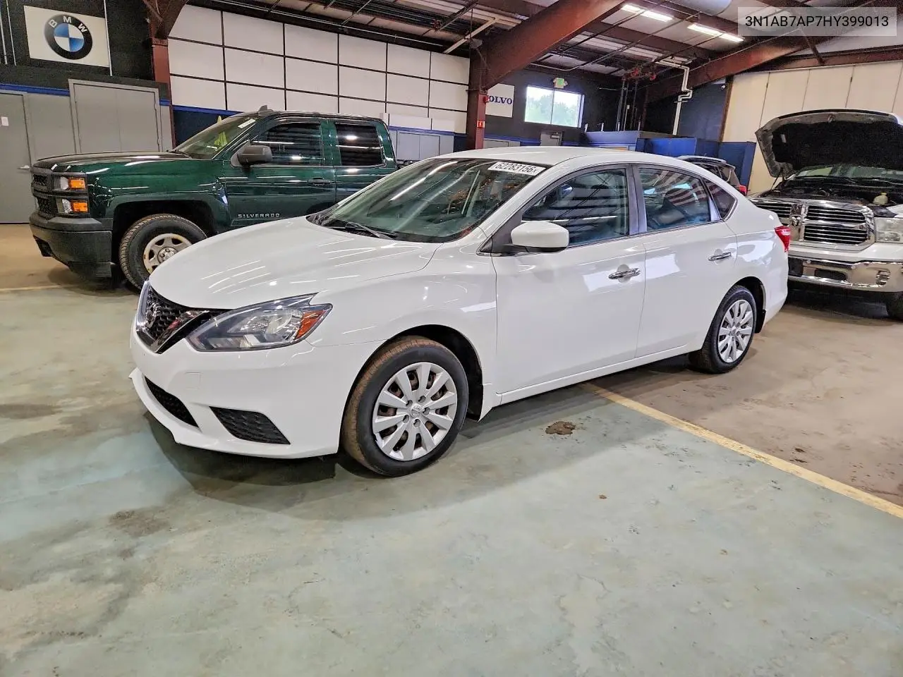 2017 Nissan Sentra Sv VIN: 3N1AB7AP7HY399013 Lot: 62283156