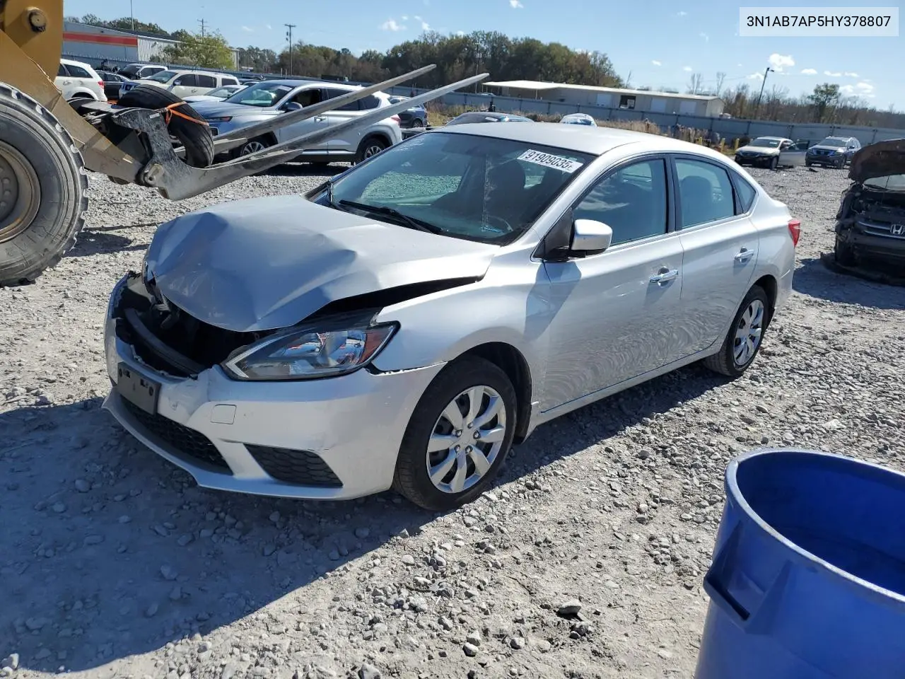 3N1AB7AP5HY378807 2017 Nissan Sentra S