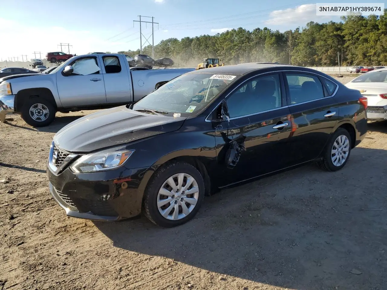 3N1AB7AP1HY389674 2017 Nissan Sentra S