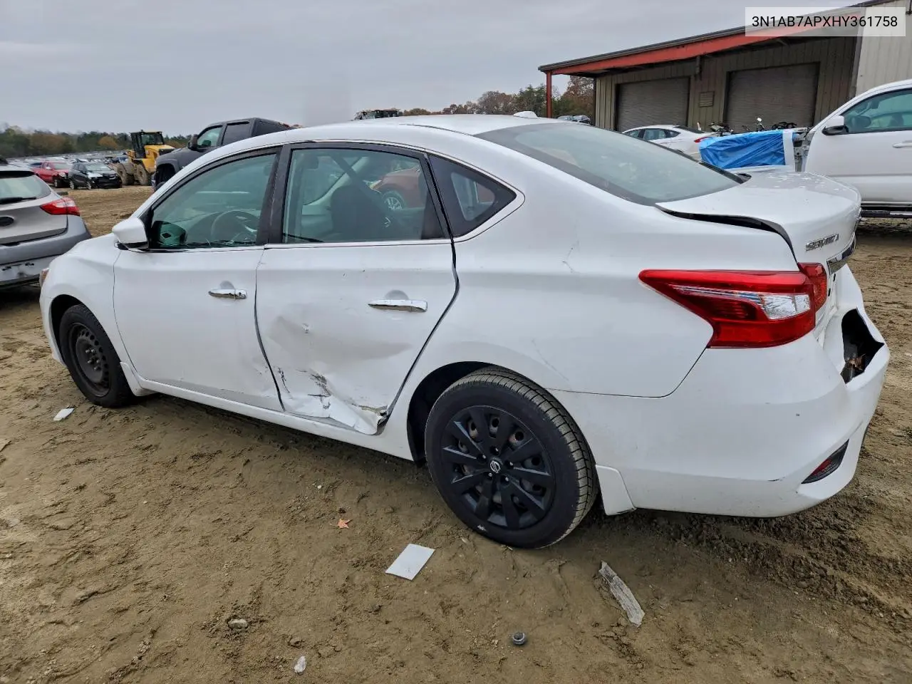 3N1AB7APXHY361758 2017 Nissan Sentra S