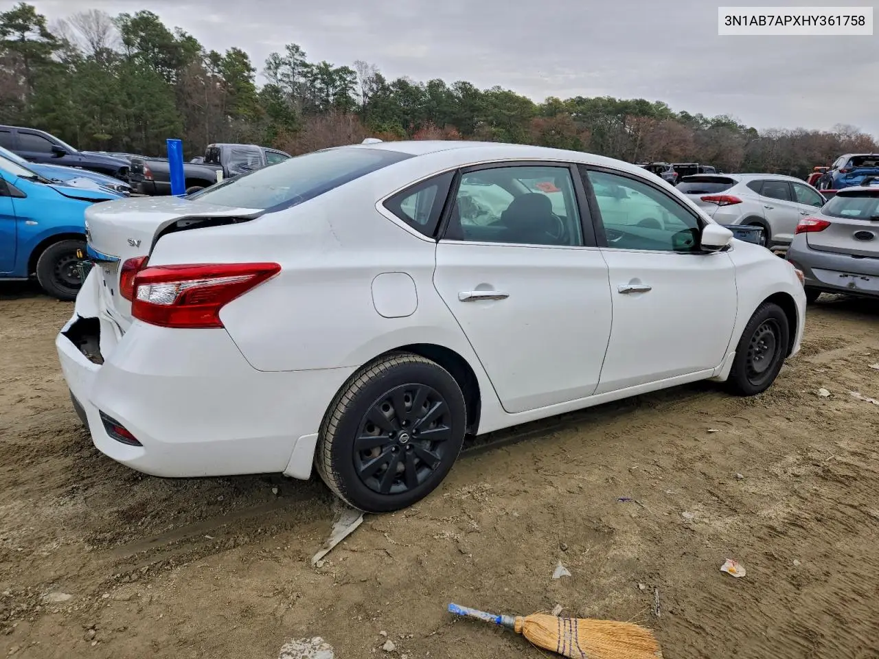 3N1AB7APXHY361758 2017 Nissan Sentra S