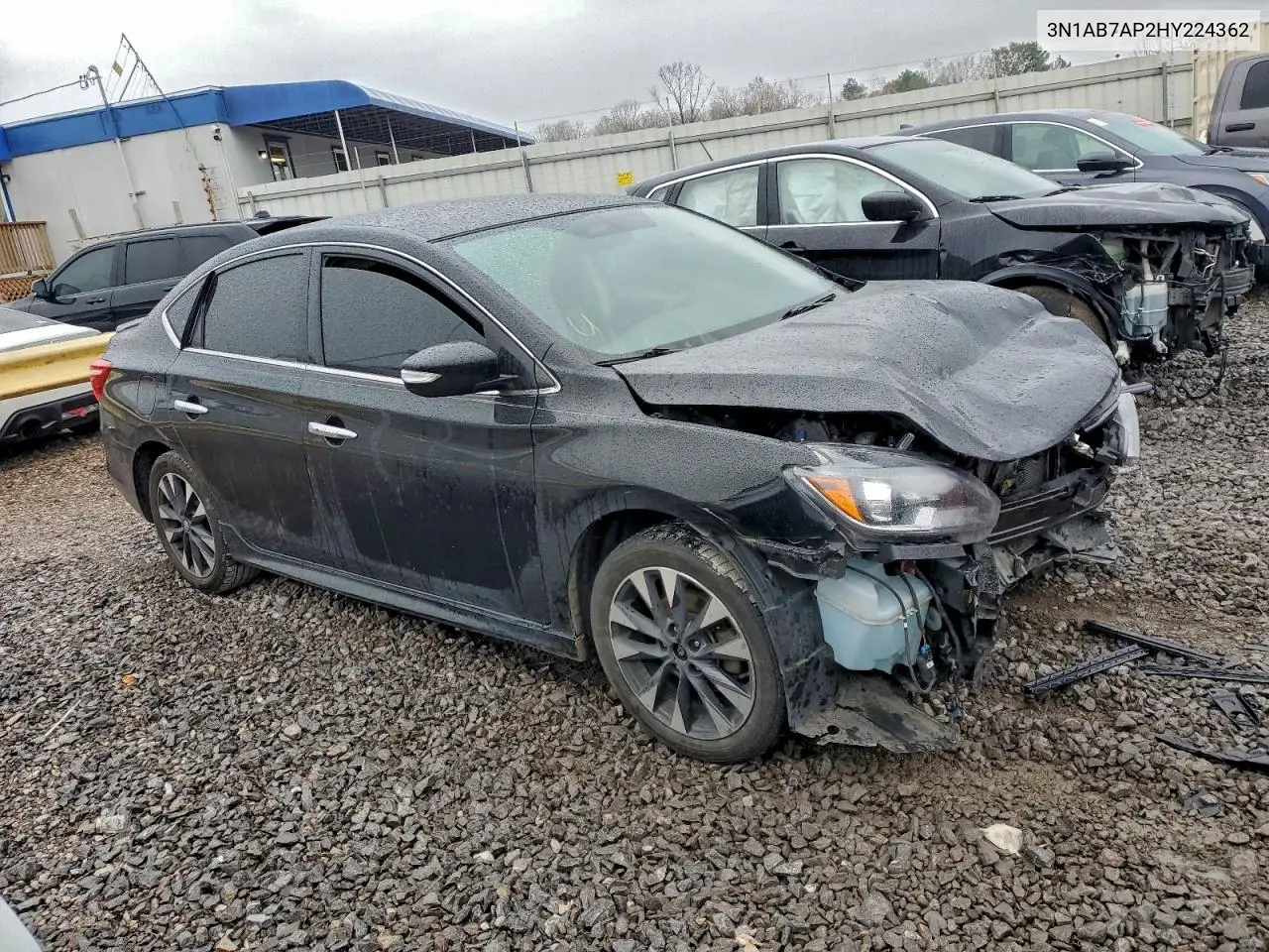 3N1AB7AP2HY224362 2017 Nissan Sentra S
