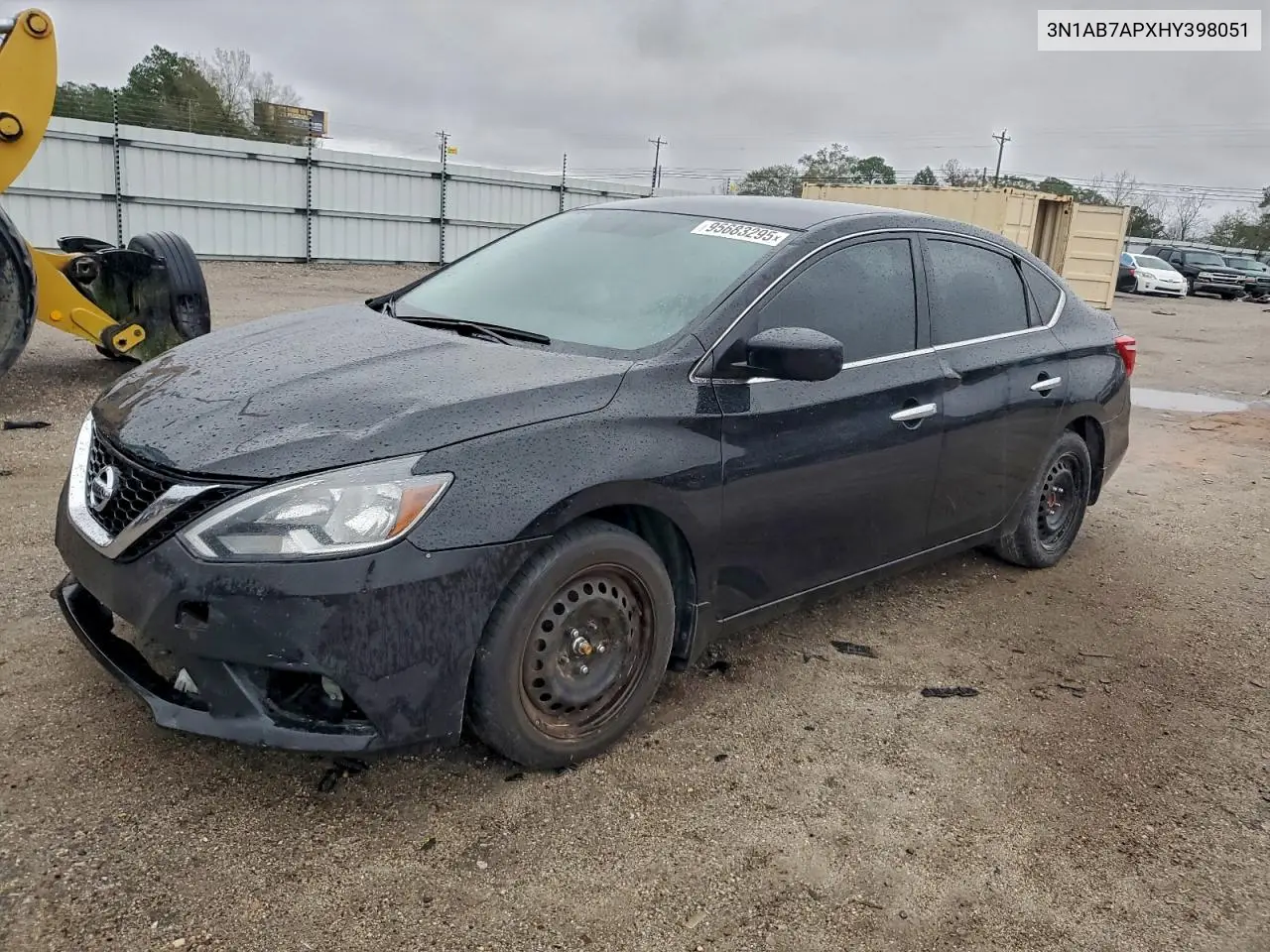 3N1AB7APXHY398051 2017 Nissan Sentra S