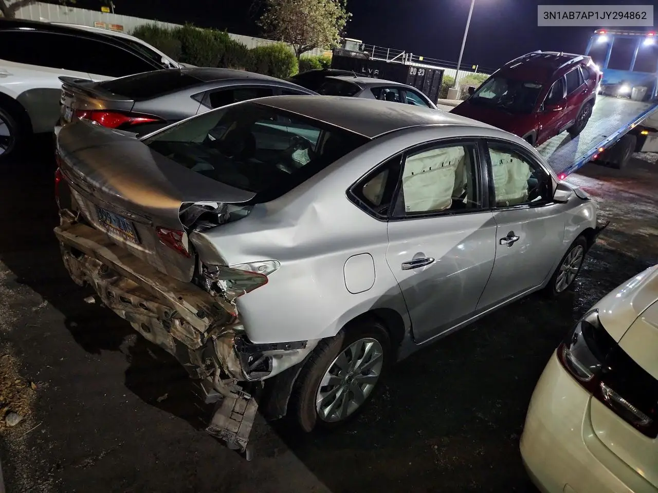 2018 Nissan Sentra S VIN: 3N1AB7AP1JY294862 Lot: 57083206