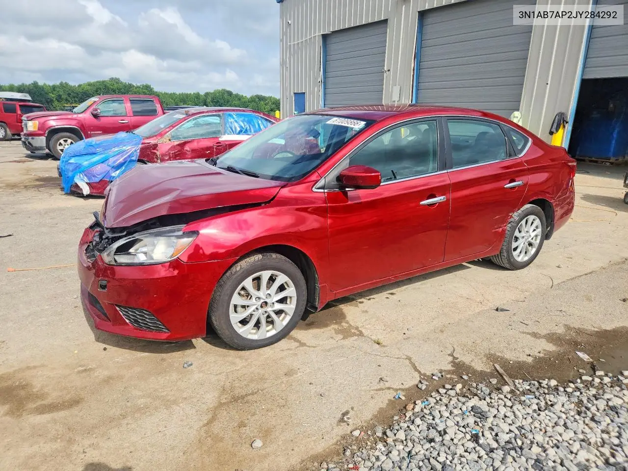 2018 Nissan Sentra Sv VIN: 3N1AB7AP2JY284292 Lot: 61009866