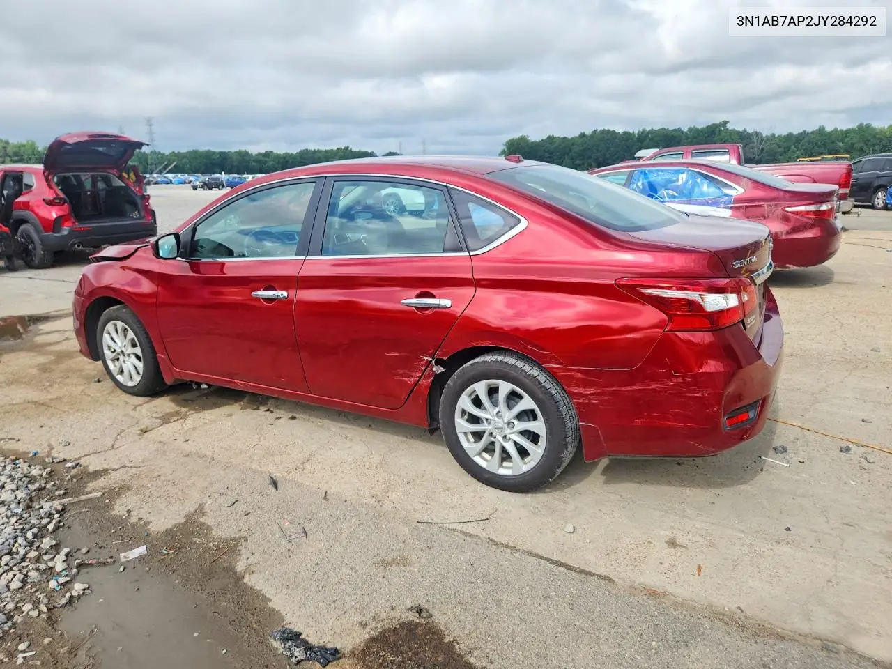 2018 Nissan Sentra Sv VIN: 3N1AB7AP2JY284292 Lot: 61009866