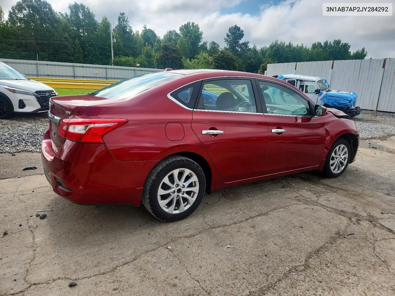 2018 Nissan Sentra Sv VIN: 3N1AB7AP2JY284292 Lot: 61009866