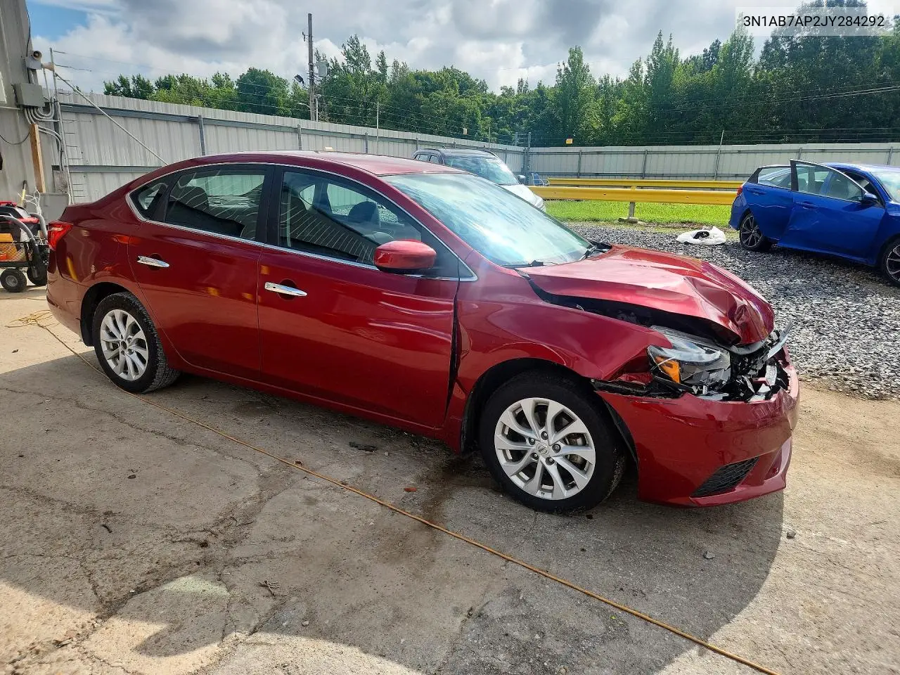 2018 Nissan Sentra Sv VIN: 3N1AB7AP2JY284292 Lot: 61009866