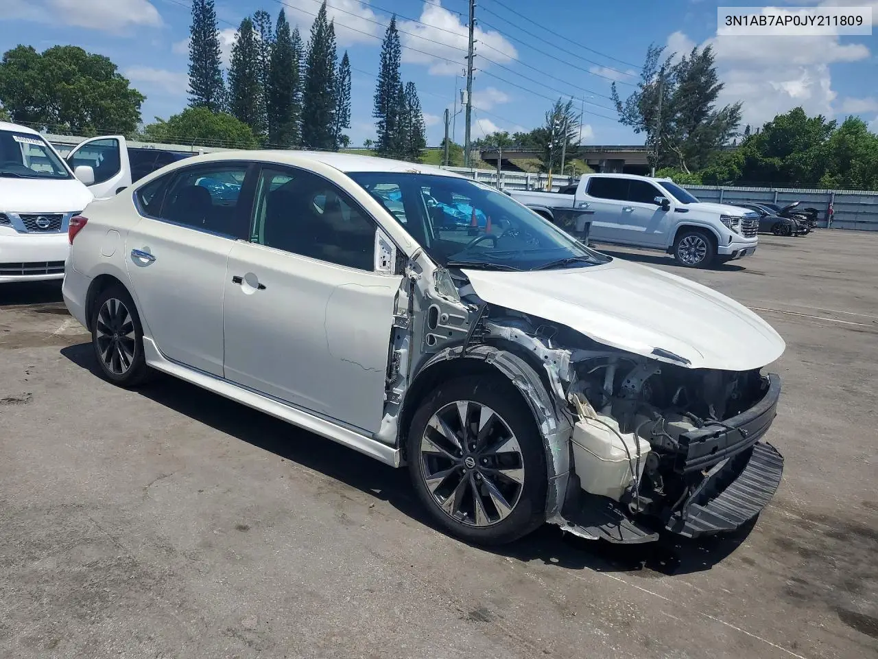 2018 Nissan Sentra Sr VIN: 3N1AB7AP0JY211809 Lot: 61517536