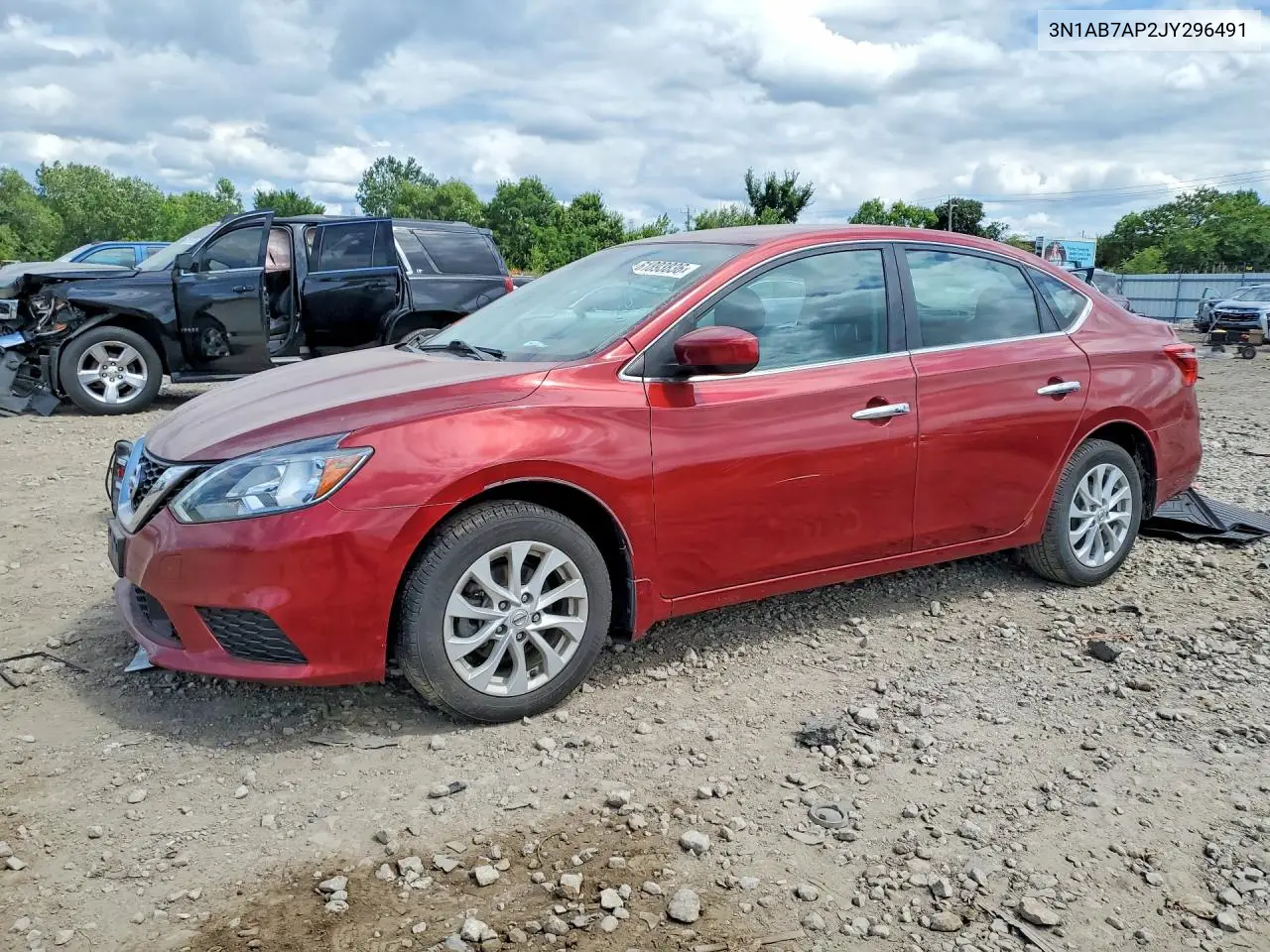 2018 Nissan Sentra S VIN: 3N1AB7AP2JY296491 Lot: 61893836