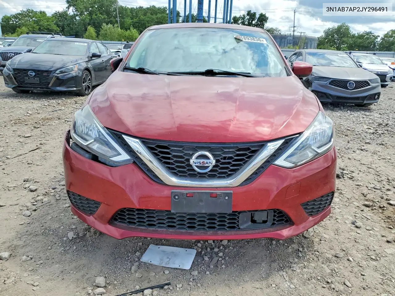 2018 Nissan Sentra S VIN: 3N1AB7AP2JY296491 Lot: 61893836