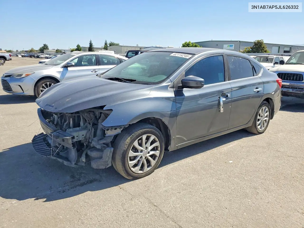 2018 Nissan Sentra Sv VIN: 3N1AB7AP5JL626332 Lot: 62114246
