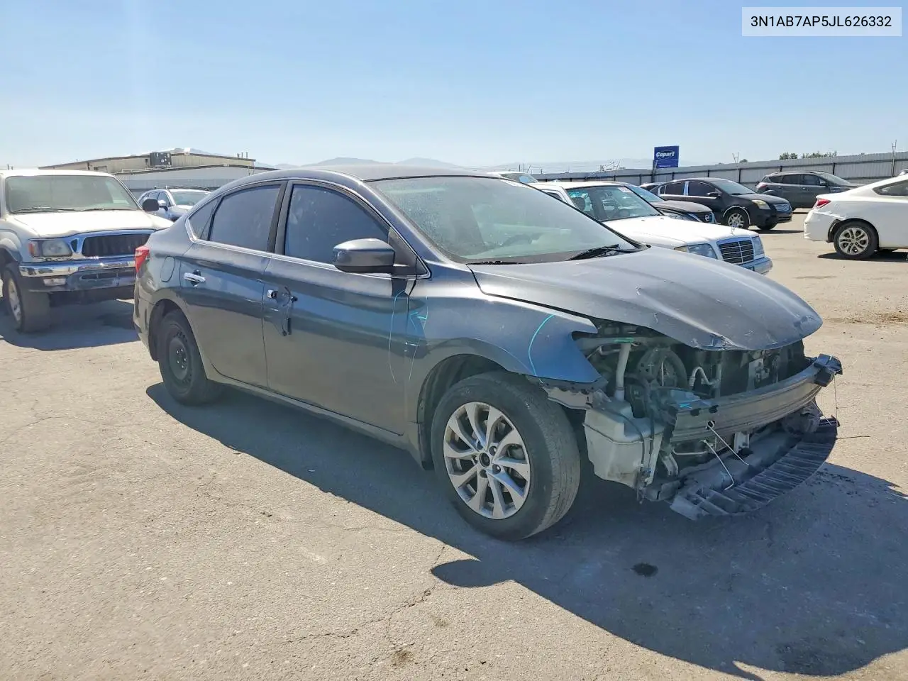 2018 Nissan Sentra Sv VIN: 3N1AB7AP5JL626332 Lot: 62114246