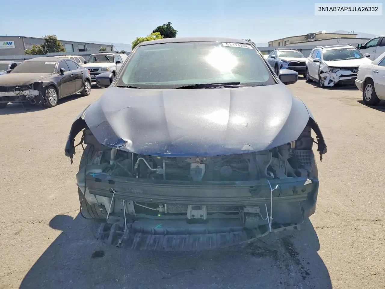 2018 Nissan Sentra Sv VIN: 3N1AB7AP5JL626332 Lot: 62114246