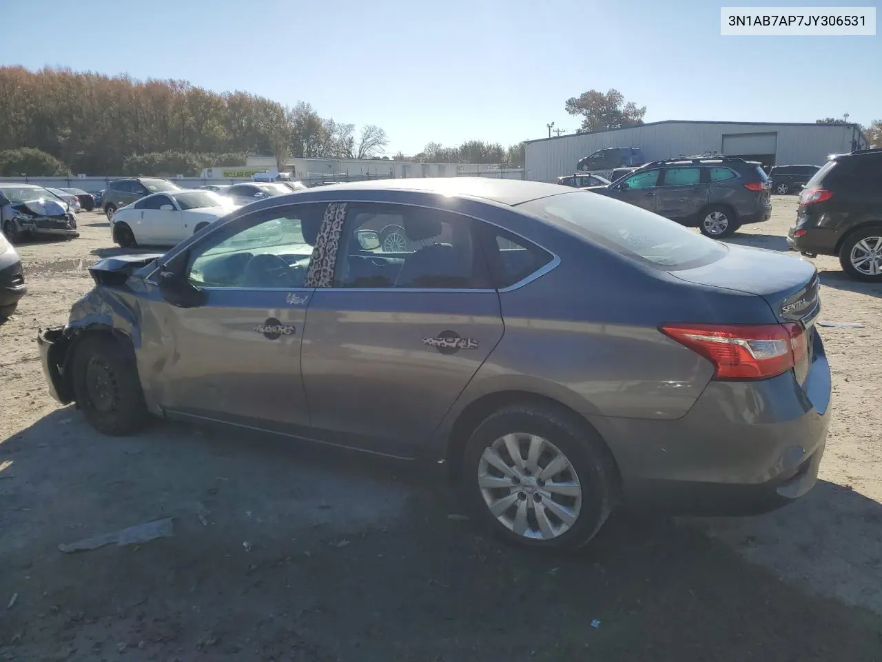 3N1AB7AP7JY306531 2018 Nissan Sentra S