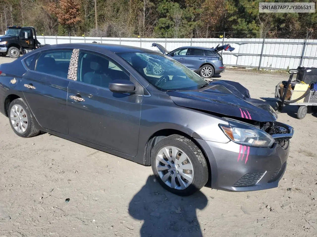 3N1AB7AP7JY306531 2018 Nissan Sentra S
