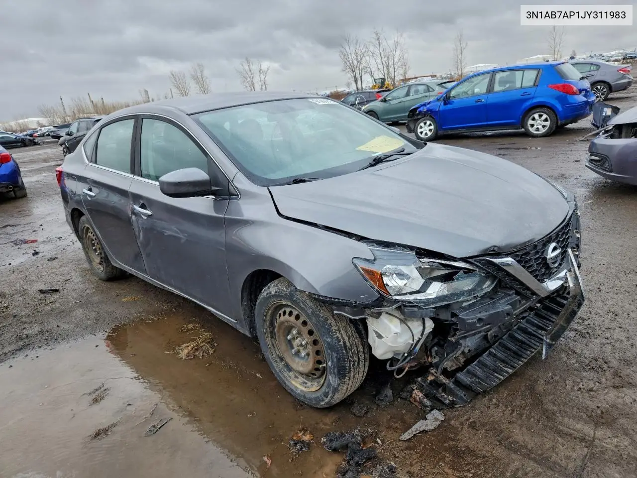 3N1AB7AP1JY311983 2018 Nissan Sentra S