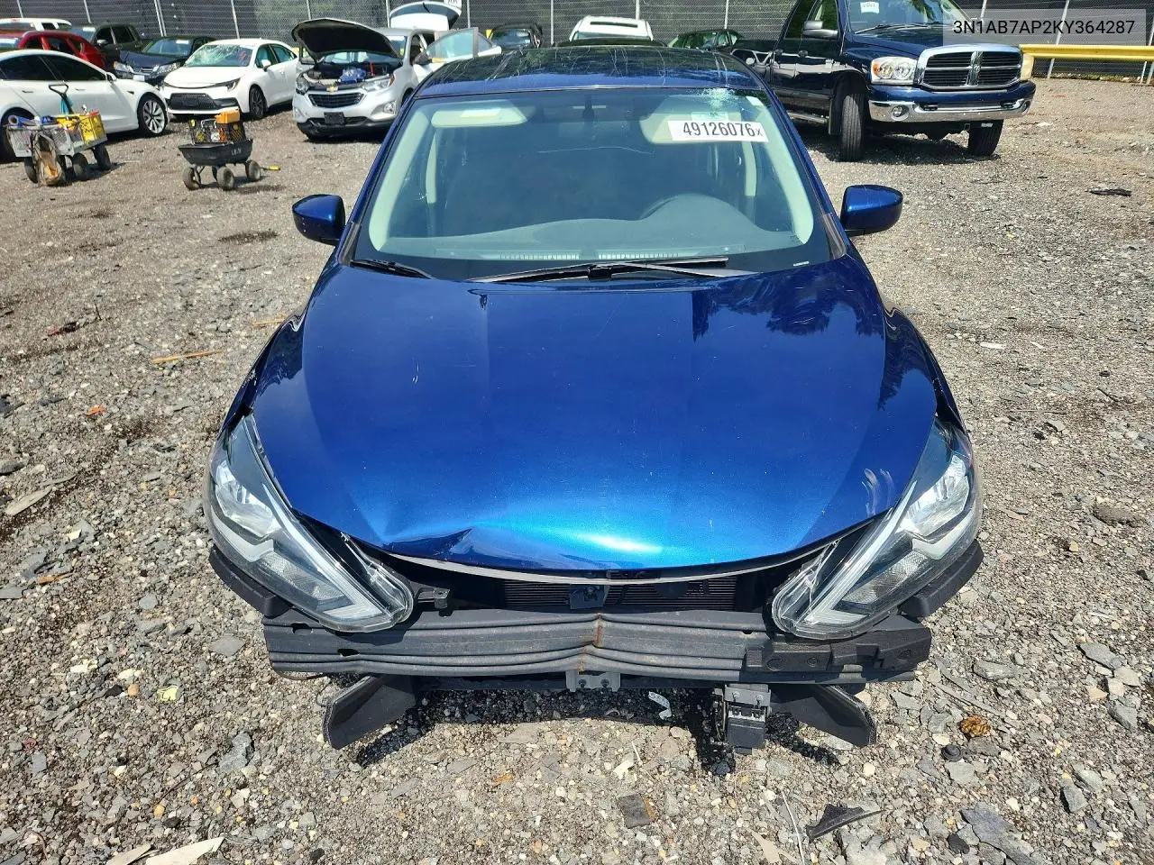 2019 Nissan Sentra Sv VIN: 3N1AB7AP2KY364287 Lot: 49126076