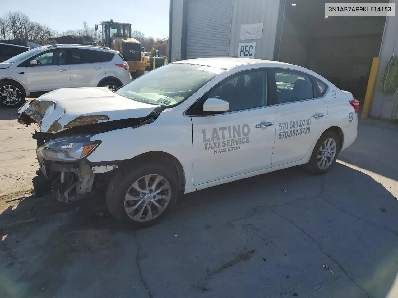 2019 Nissan Sentra S VIN: 3N1AB7AP9KL614153 Lot: 53688885