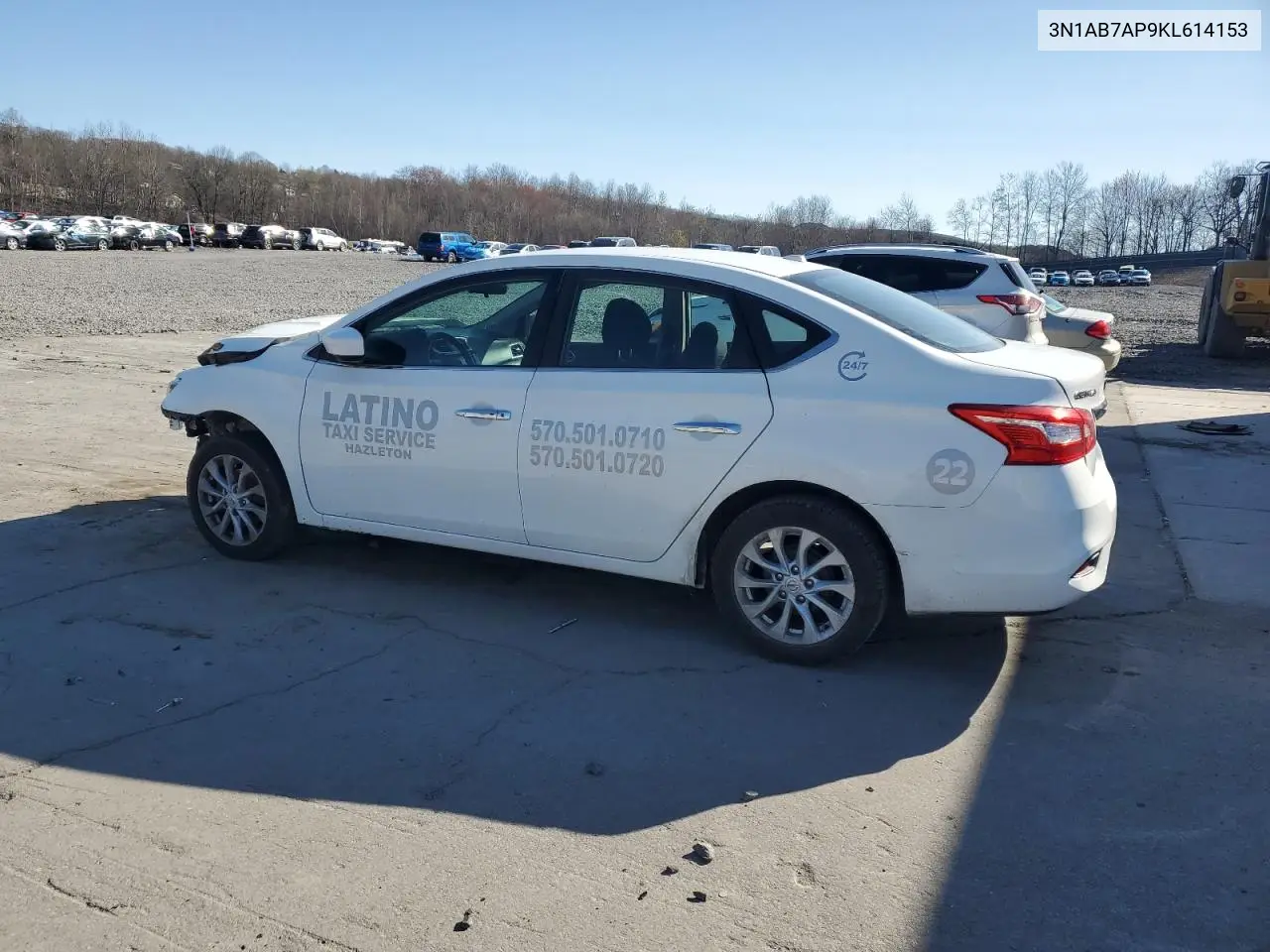 2019 Nissan Sentra S VIN: 3N1AB7AP9KL614153 Lot: 53688885