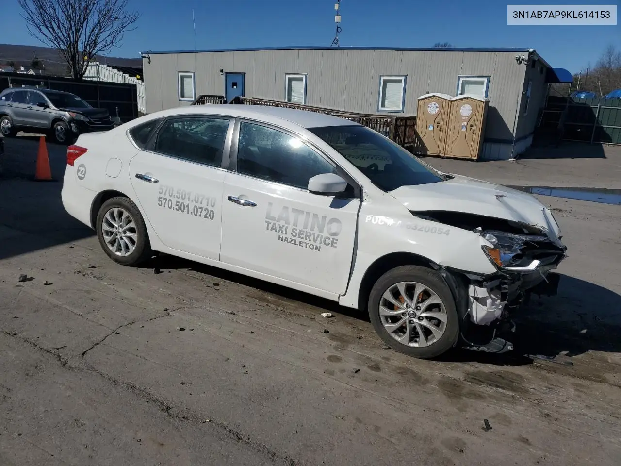 2019 Nissan Sentra S VIN: 3N1AB7AP9KL614153 Lot: 53688885