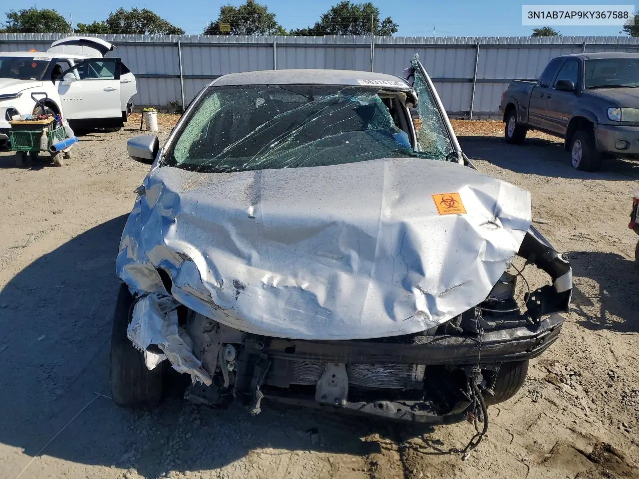 2019 Nissan Sentra S VIN: 3N1AB7AP9KY367588 Lot: 58314156