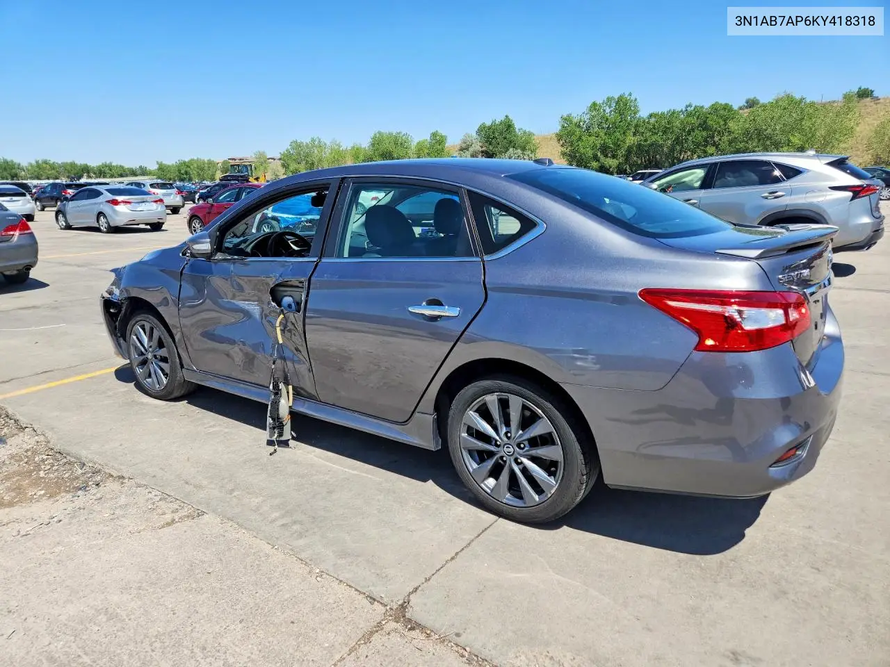 2019 Nissan Sentra Sr VIN: 3N1AB7AP6KY418318 Lot: 58617216