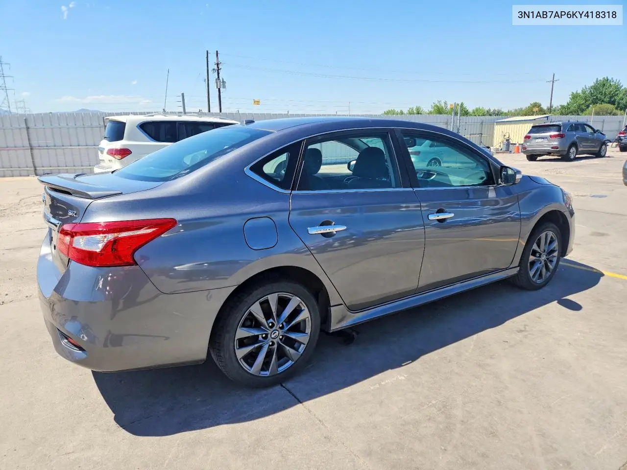 2019 Nissan Sentra Sr VIN: 3N1AB7AP6KY418318 Lot: 58617216