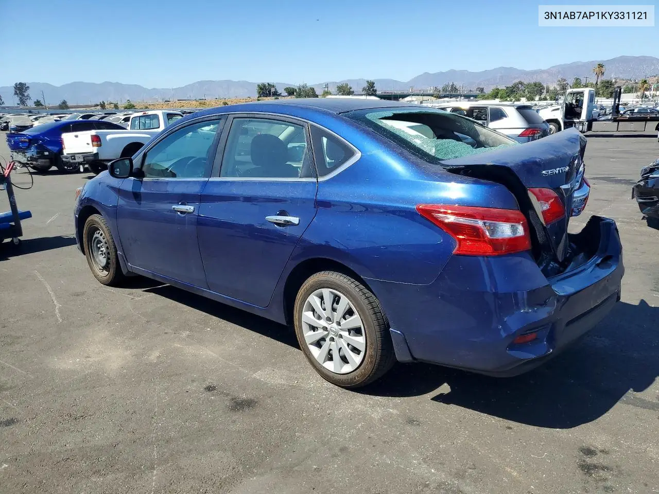 2019 Nissan Sentra S VIN: 3N1AB7AP1KY331121 Lot: 60208616