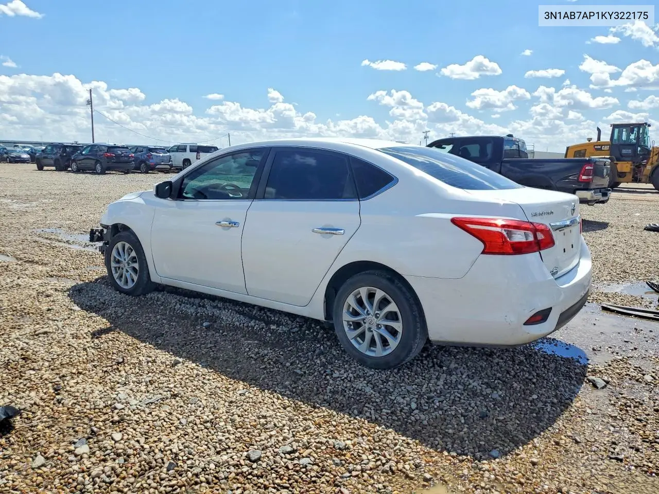 2019 Nissan Sentra Sv VIN: 3N1AB7AP1KY322175 Lot: 60997476