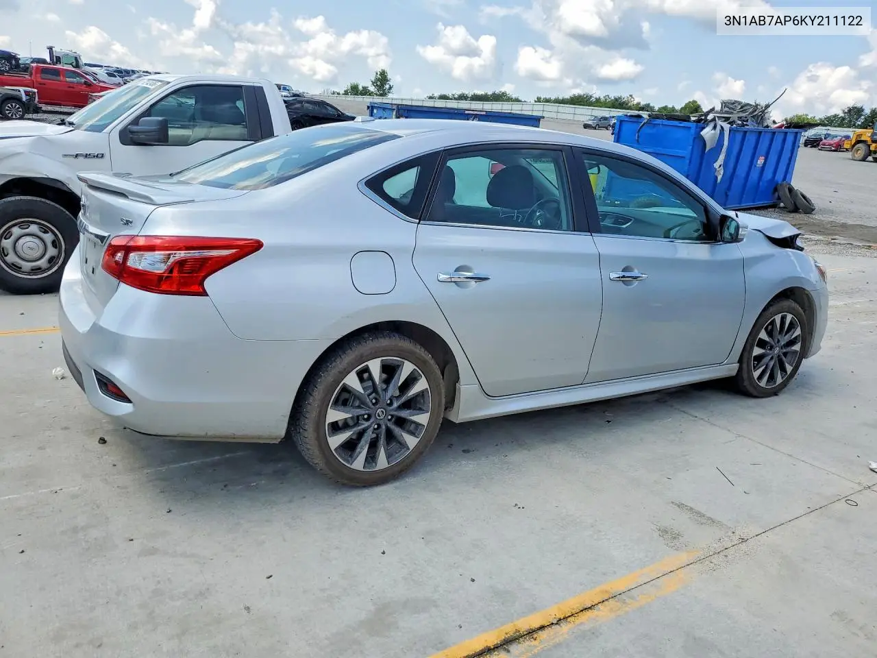 2019 Nissan Sentra Sr VIN: 3N1AB7AP6KY211122 Lot: 61402366