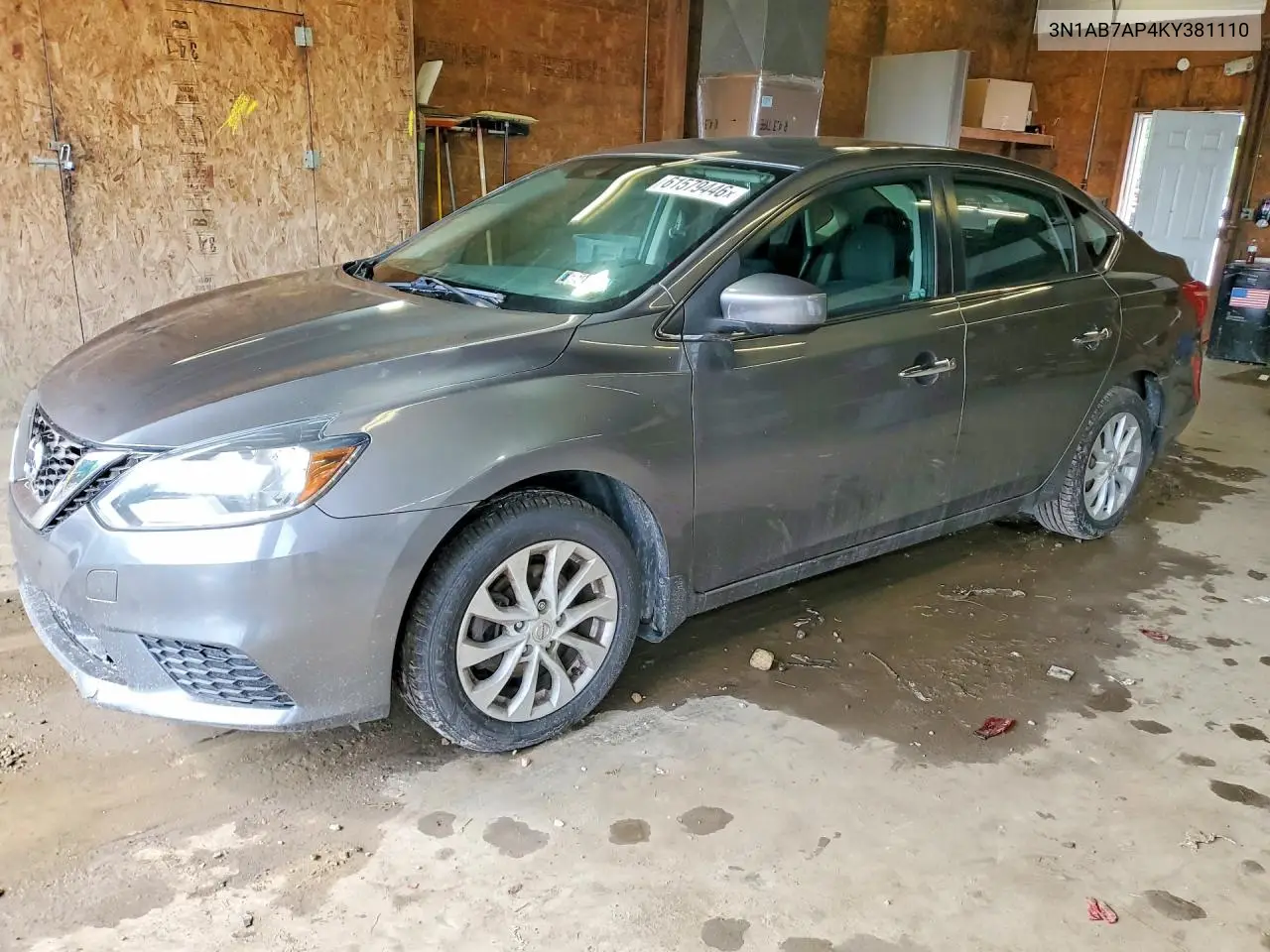 2019 Nissan Sentra Sv VIN: 3N1AB7AP4KY381110 Lot: 61579446