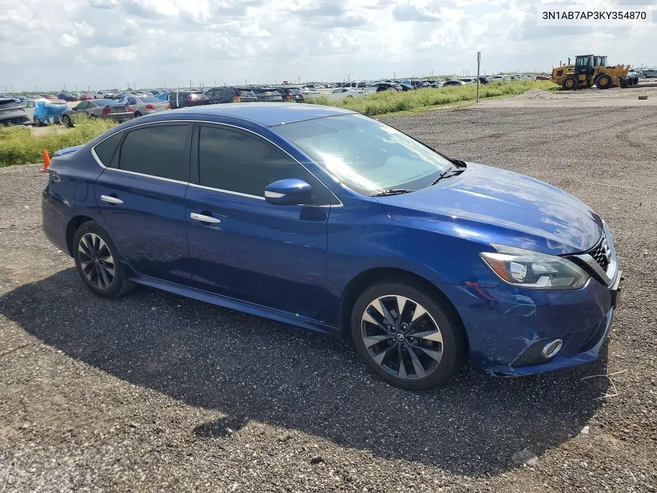 2019 Nissan Sentra Sr VIN: 3N1AB7AP3KY354870 Lot: 61676266