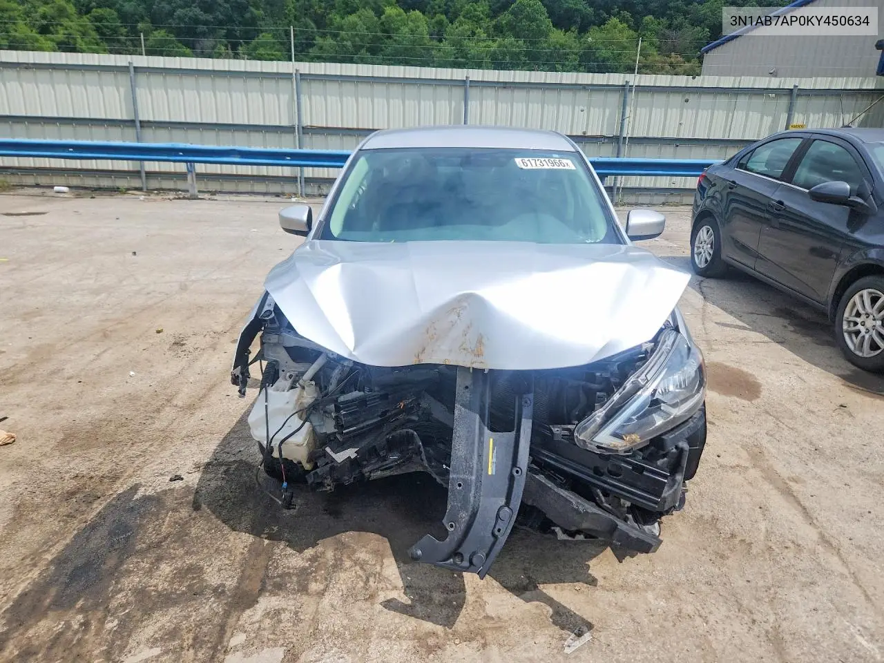2019 Nissan Sentra Sv VIN: 3N1AB7AP0KY450634 Lot: 61731966