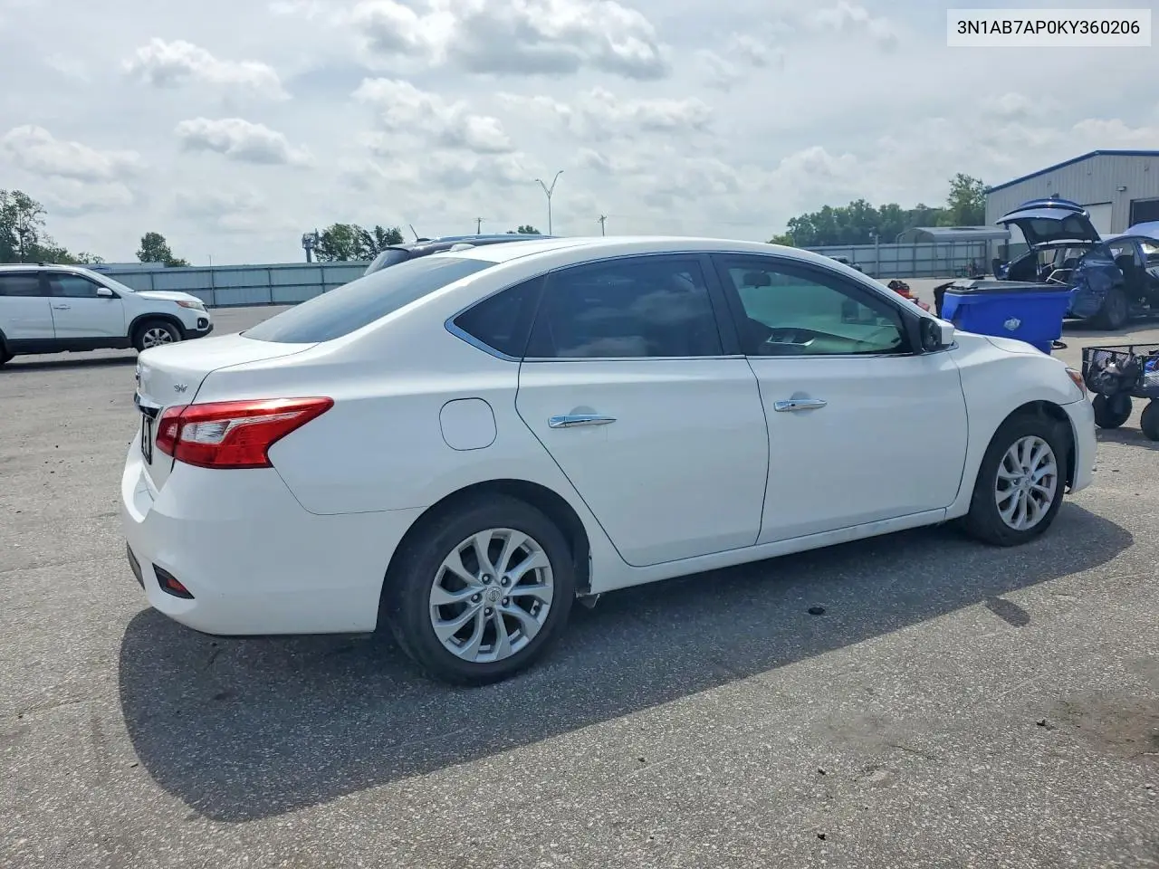 2019 Nissan Sentra Sv VIN: 3N1AB7AP0KY360206 Lot: 61765916