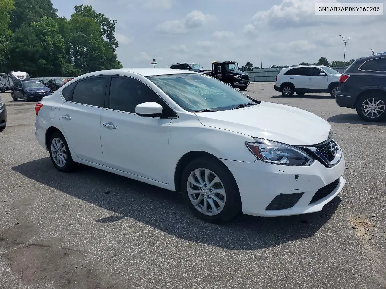 2019 Nissan Sentra Sv VIN: 3N1AB7AP0KY360206 Lot: 61765916