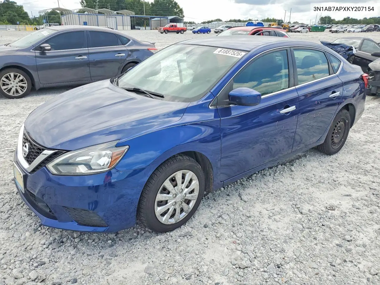 2019 Nissan Sentra S VIN: 3N1AB7APXKY207154 Lot: 61887526