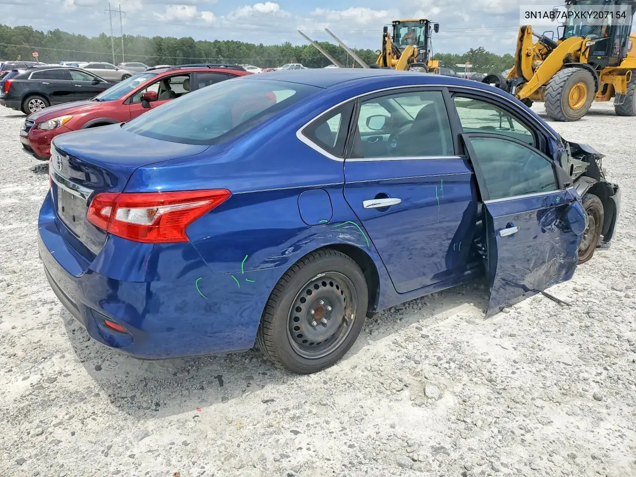 2019 Nissan Sentra S VIN: 3N1AB7APXKY207154 Lot: 61887526