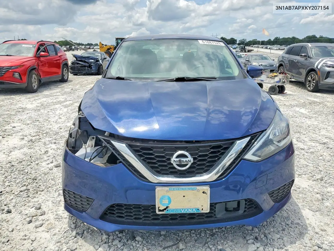 2019 Nissan Sentra S VIN: 3N1AB7APXKY207154 Lot: 61887526