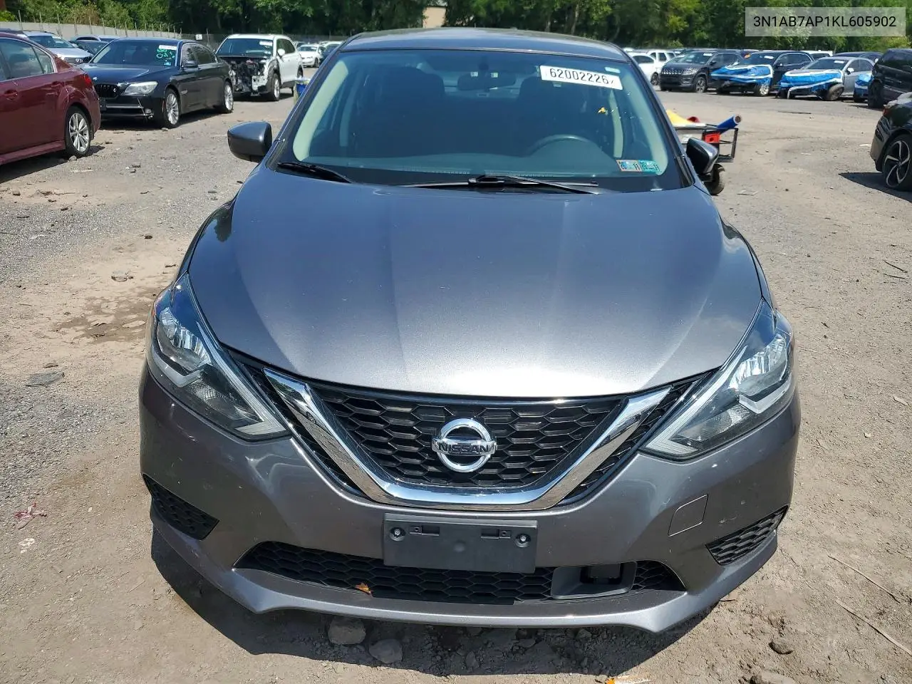 2019 Nissan Sentra Sv VIN: 3N1AB7AP1KL605902 Lot: 62002226