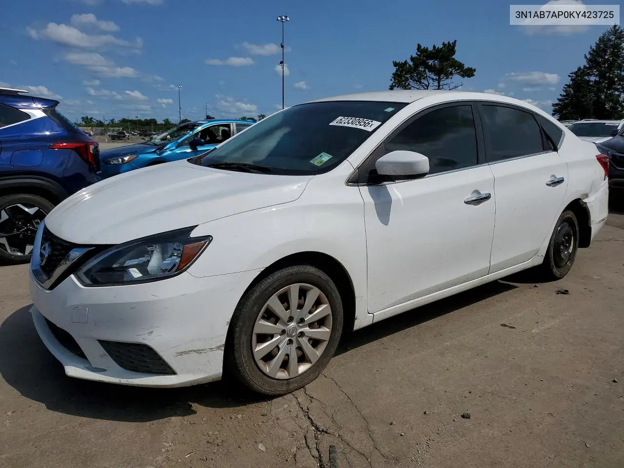 2019 Nissan Sentra S VIN: 3N1AB7AP0KY423725 Lot: 62330956
