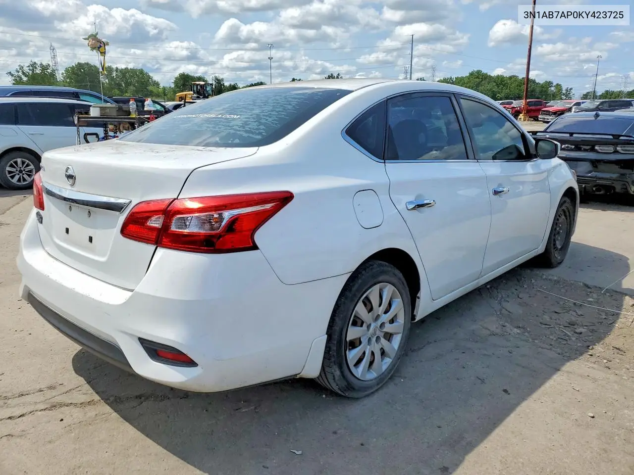 2019 Nissan Sentra S VIN: 3N1AB7AP0KY423725 Lot: 62330956