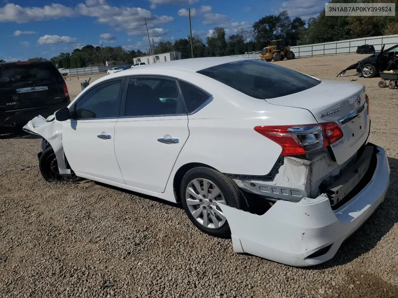3N1AB7AP0KY399524 2019 Nissan Sentra S