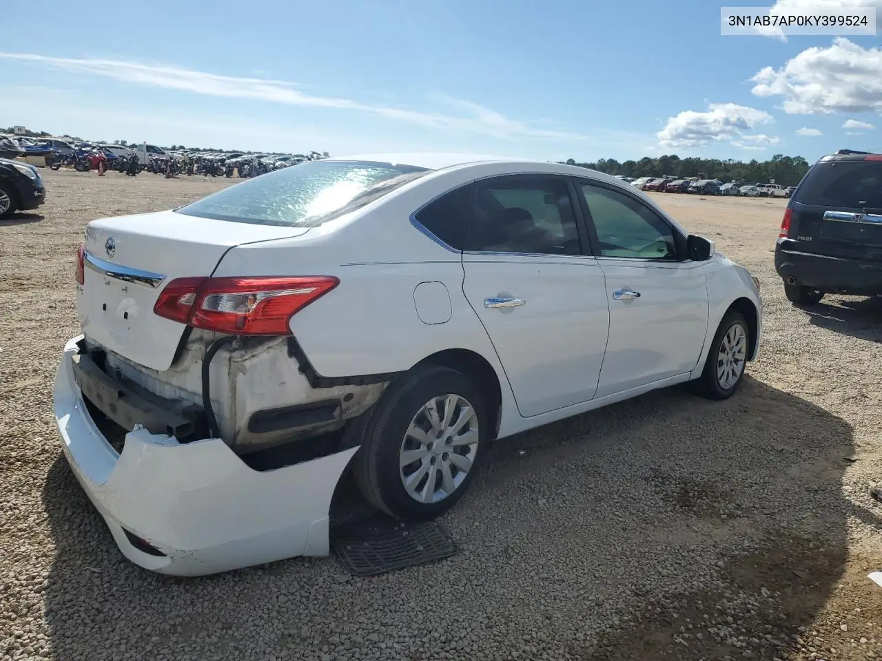 3N1AB7AP0KY399524 2019 Nissan Sentra S