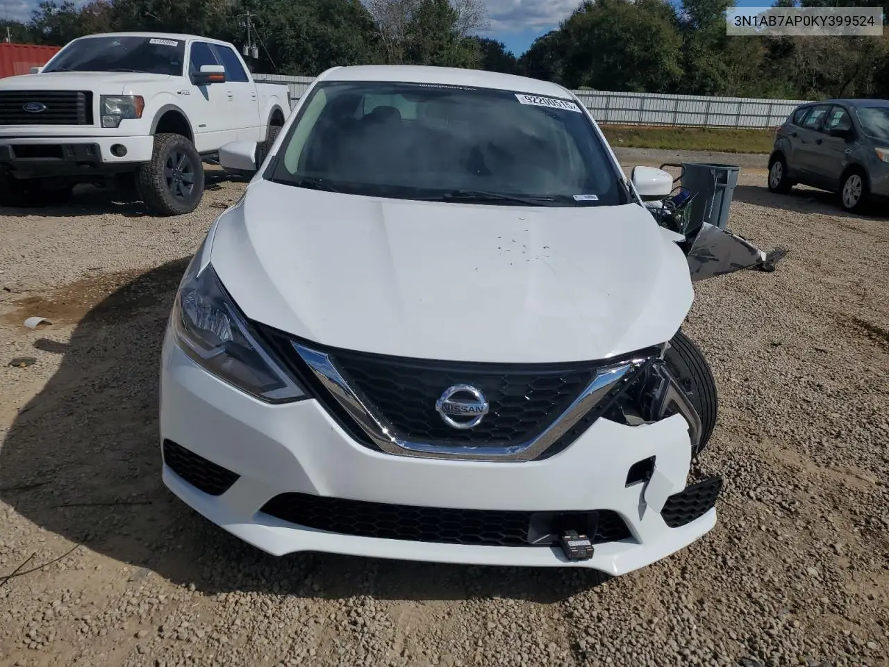 3N1AB7AP0KY399524 2019 Nissan Sentra S