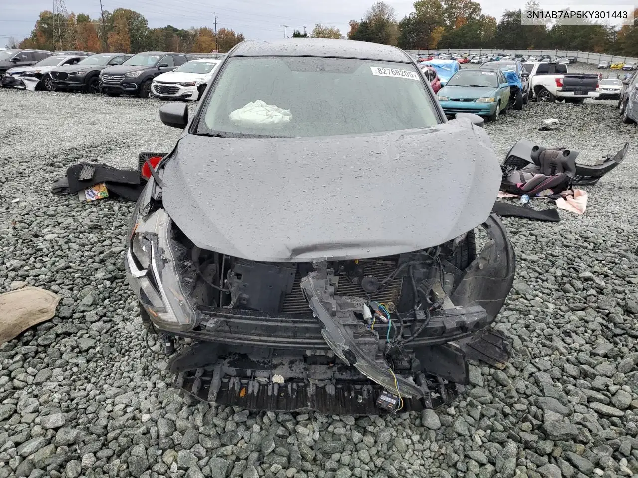 3N1AB7AP5KY301443 2019 Nissan Sentra S