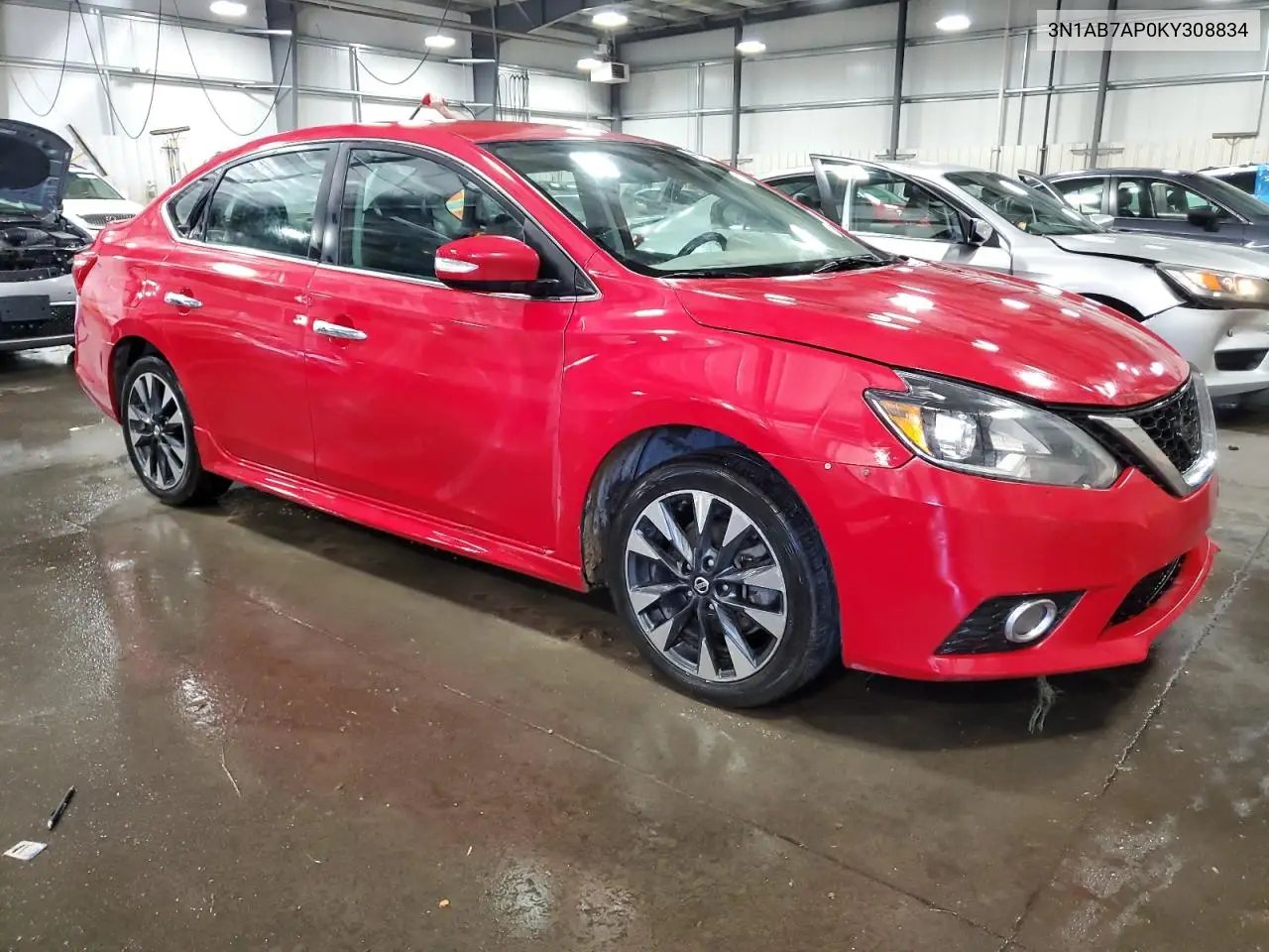 3N1AB7AP0KY308834 2019 Nissan Sentra Sr